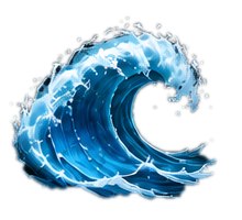 Flow water wave